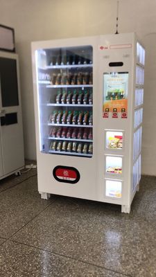 Self Touch Screen Drink Snack Vending Machine USA banknote vending machines black Vendlife vending machine